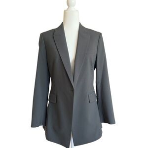 THEORY ETIENNETTE WOMEN'S WOOL-BLEND BLAZER IN OLIVE GREEN, SIZE 8